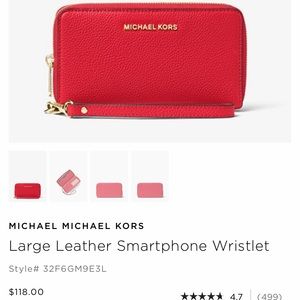 Large Leather Wristlet